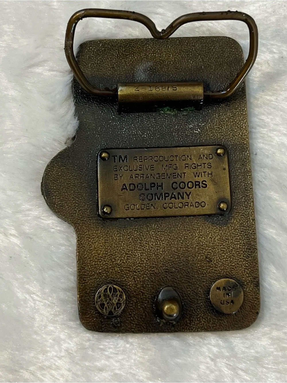 Vintage Coors Banquet Beer Adolph Coors Company Colorado Brass Belt Buckle